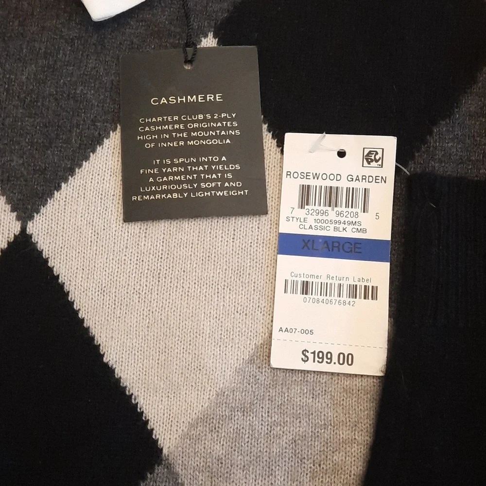 Charter Club Cashmere Sweater - Picture 4 of 4